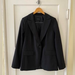 NWOT Banana Republic Sculpted Suit Blazer in Black, size 6 Regular